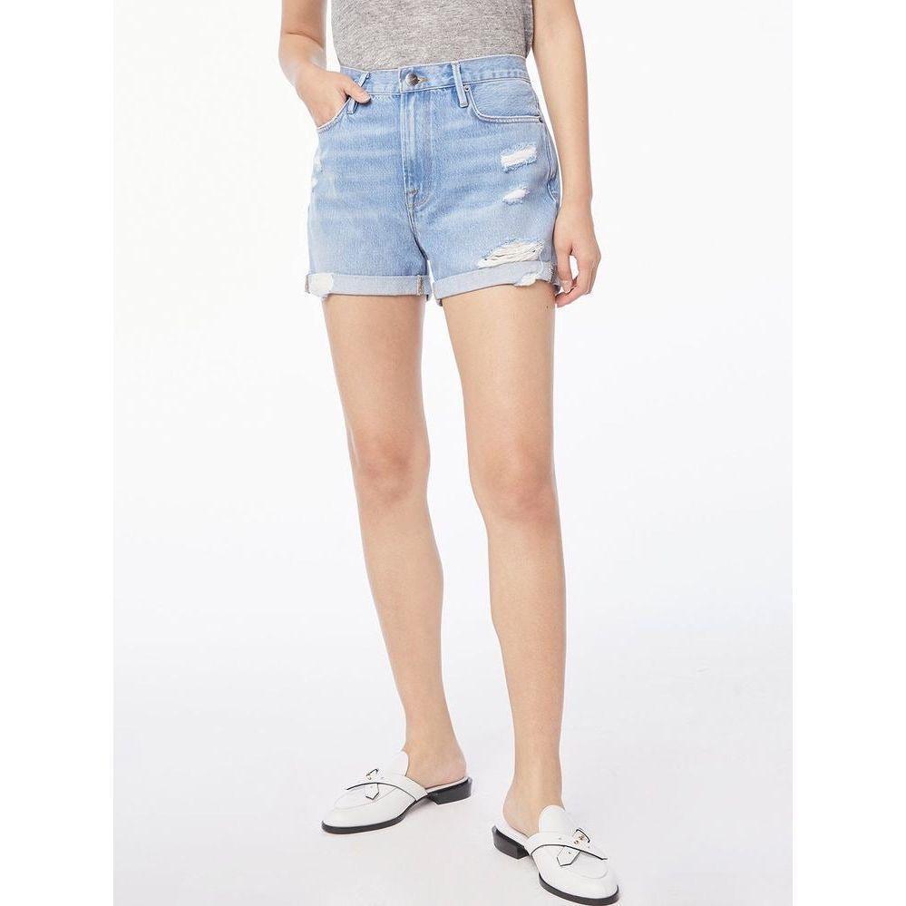 NWT- Frame Denim 'Le Beau' Cuffed Short Elsey Rips Wash- Size 32 - Jean Pool