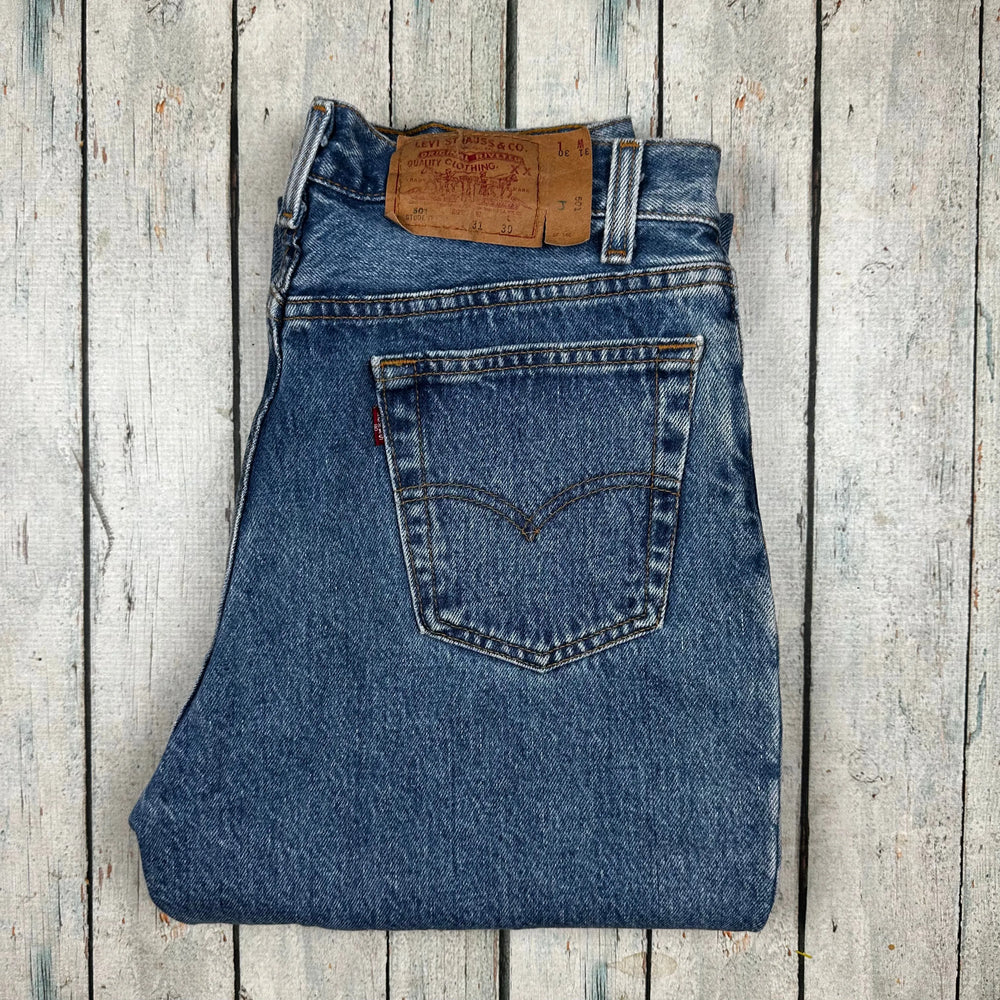 Levis 501 USA Made 90's Vintage Button Fly Jeans -Size 31 - Jean Pool