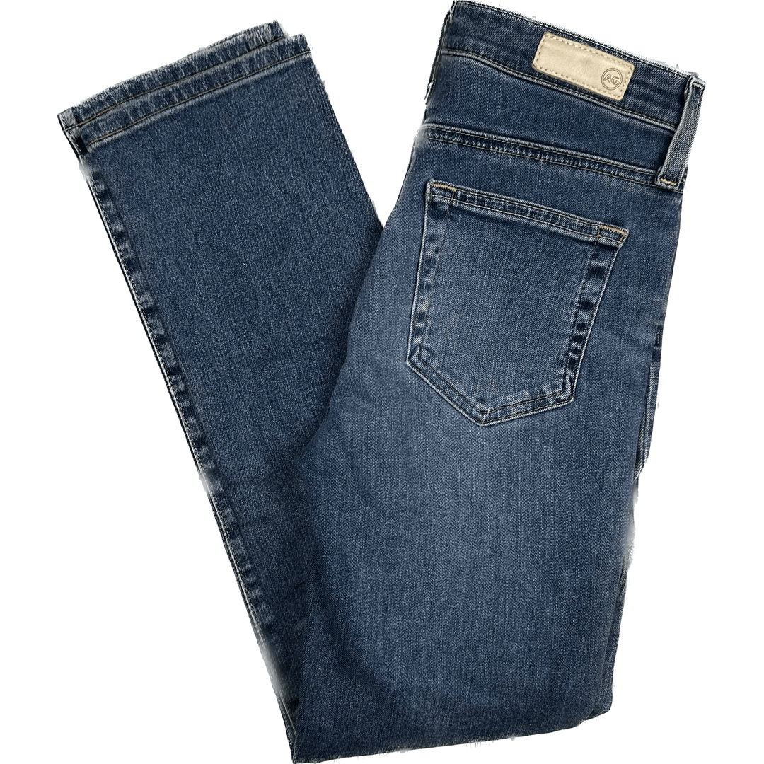 AG Adriano Goldschmied 'Isabelle' Mid Rise Straight Jeans- Size 24R - Jean Pool