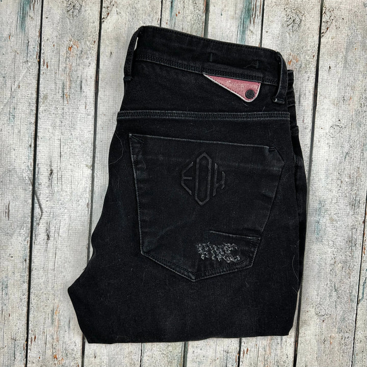 Ed Hardy Mens Black Punk's Not Dead 'Dagger' Jeans - Size 30 - Jean Pool