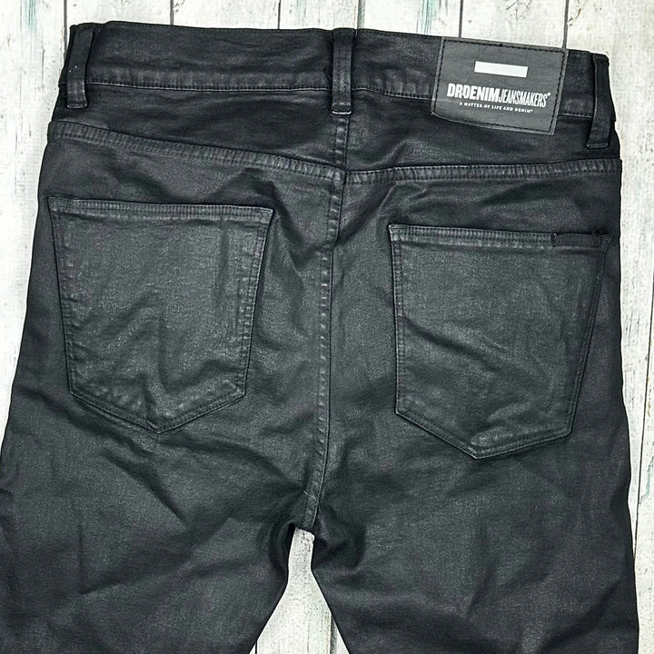 Dr Denim Black Coated Skinny Jeans- Size 30/32 - Jean Pool