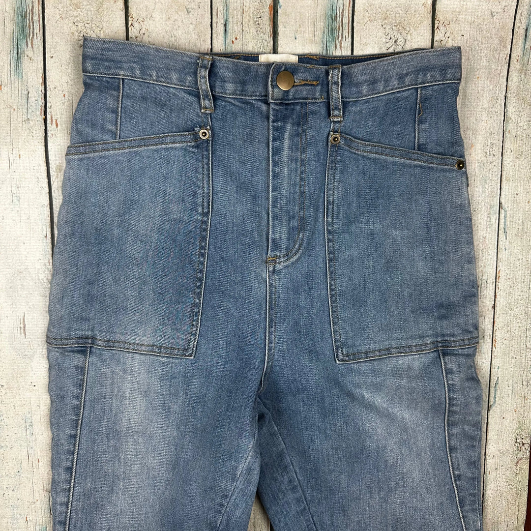 Morrison High Waist Tapered LegJeans - Size 8 - Jean Pool
