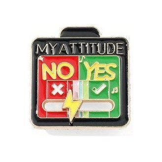 My Attitude Meter Sliding Enamel Pin - Jean Pool