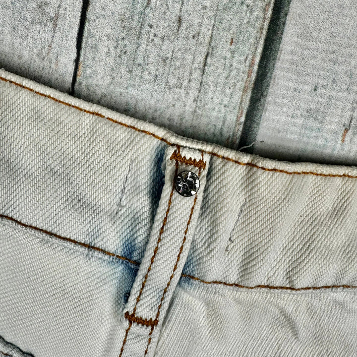 NWT - LUI-JO Italian Bleached 'Lungo' Easy Fit Fit Jeans -Size 30 - Jean Pool