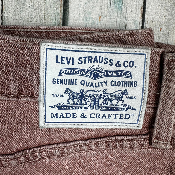 Levis Made & Crafted 'High Loose' Rust Denim Jeans - Size 29/31 - Jean Pool