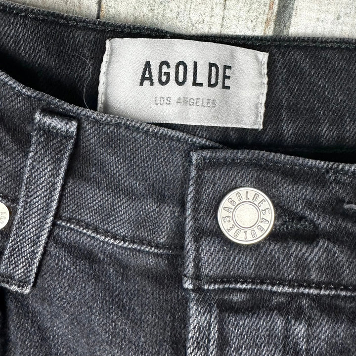 AGOLDE Black High Rise 'Riley' Jeans- Size 24 - Jean Pool