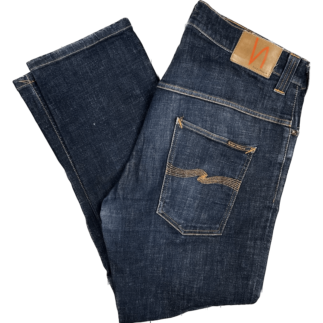 Nudie Jeans Co. 'Thin Finn' Organic Dry Twill Wash Jeans - Size 38S - Jean Pool