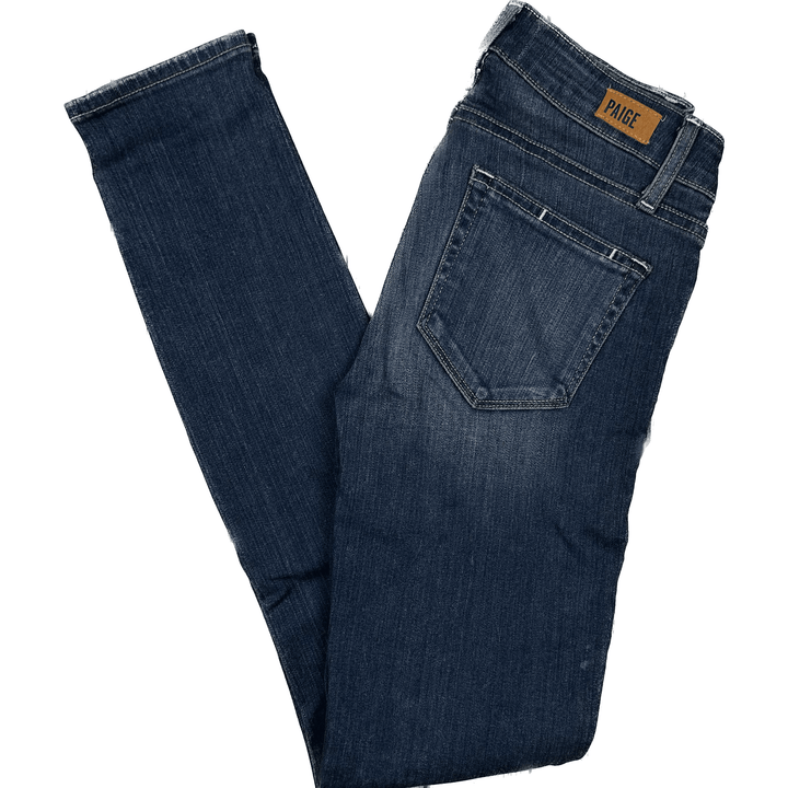 Paige Denim 'Verdugo Ultra Skinny' Blue Tristan Jeans- Size 24 - Jean Pool