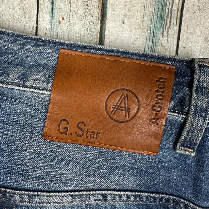 G Star RAW Mens 'A Crotch Tapered' Jeans -Size 34/36 - Jean Pool