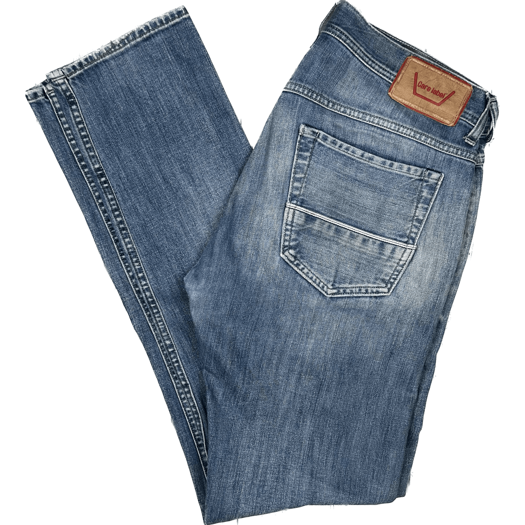 Care Label Italian Mens 'Slack 352' Denim Jeans -Size 32 - Jean Pool