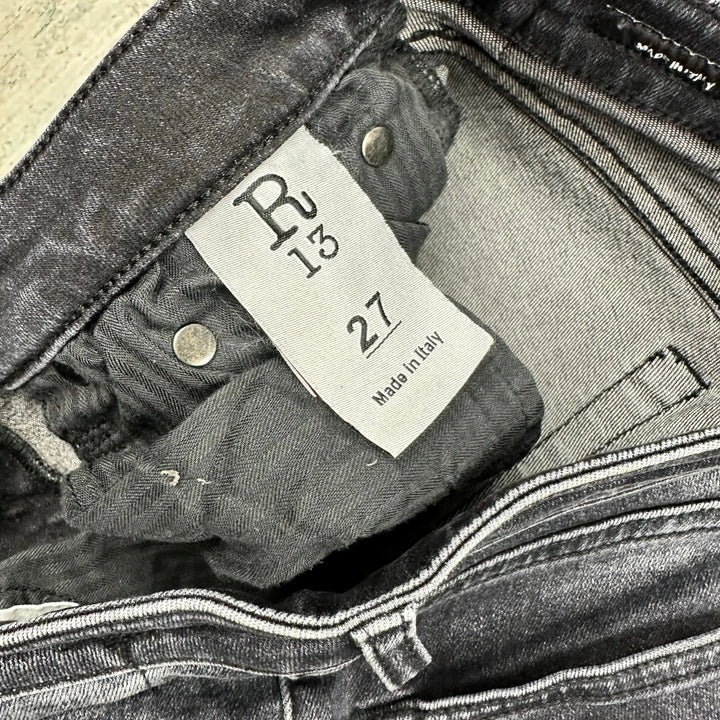 R13 Made in Italy 'Jenny' Mid Rise Skinny Jeans- Size 27S - Jean Pool