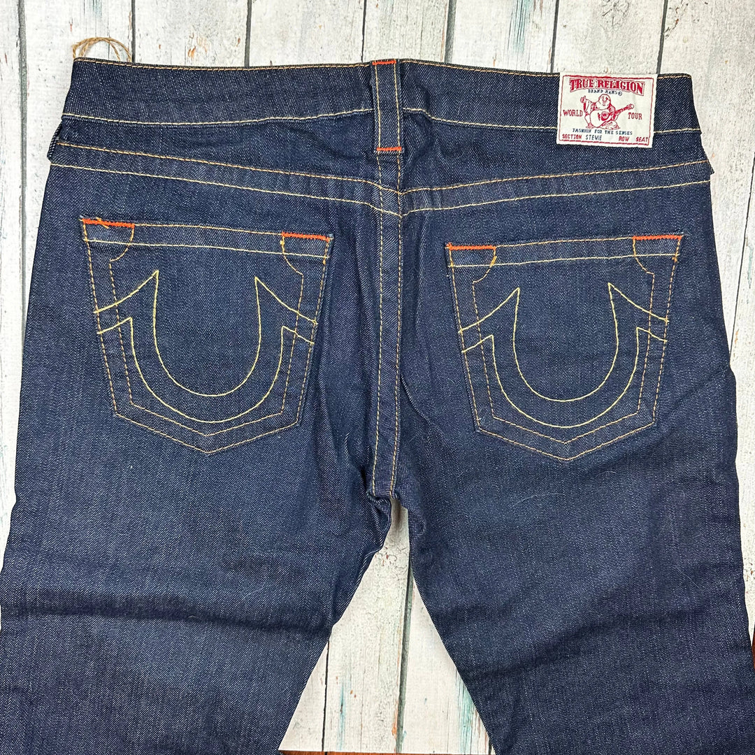 NWT - True Religion 'Stevie' Straight BootLeg Jeans- Size 30 - Jean Pool