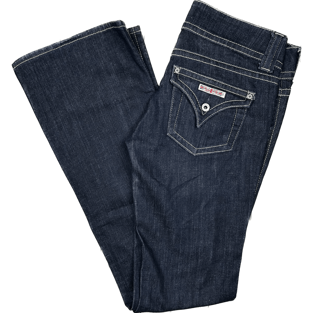 Hudson USA Low Rise Boot Leg Flap Pocket Jeans - Size 28 - Jean Pool