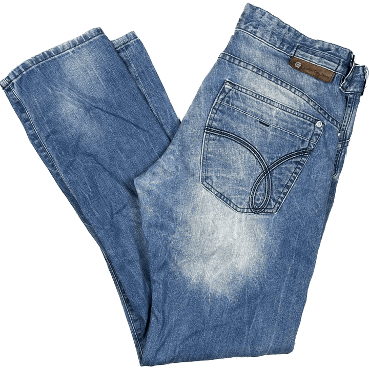 Calvin Klein Mens 'Low Rise Slim' Jeans CKJ016 - Size 32/34 - Jean Pool