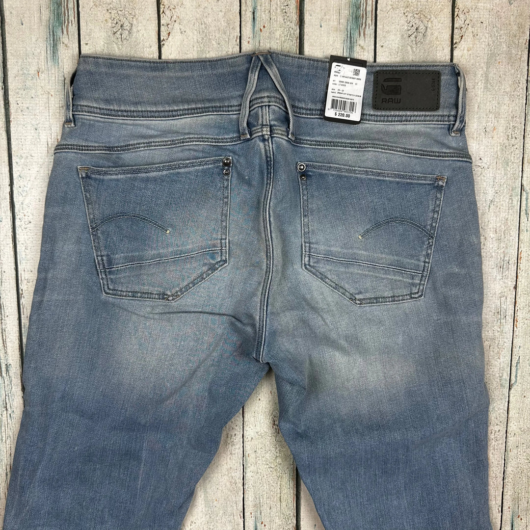 NWT - G Star RAW Womens 'Lynn Mid Skinny' Brantley Jeans -Size 29 - Jean Pool