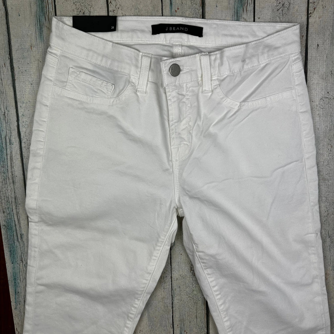 NWT- J Brand 'Skinny Leg' Mid Rise White Jeans - Size 28 - Jean Pool