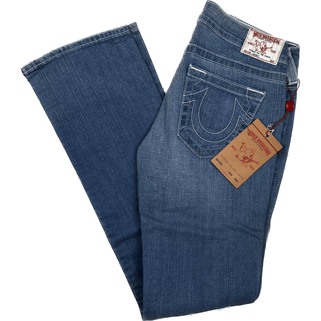 NWT - True Religion 'Johnny' Bootcut Jeans- Size 28 - Jean Pool