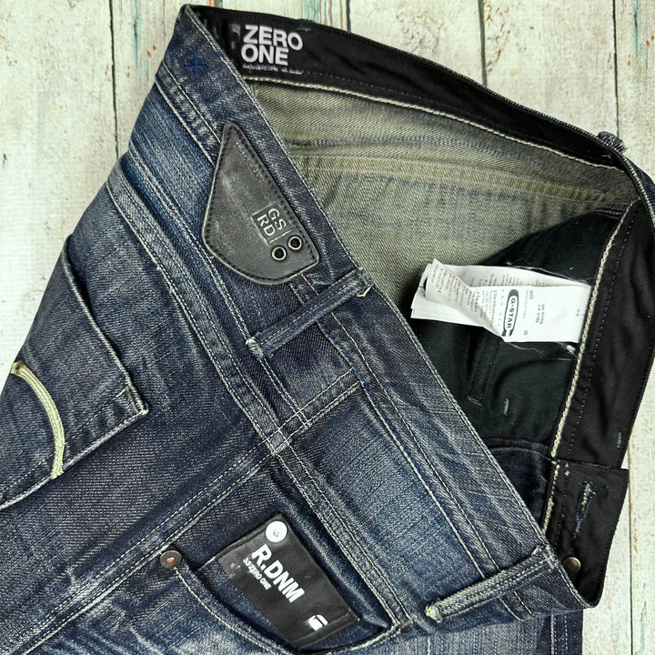 G Star Raw 'Millar' Button Front Denim Midi Skirt - Size 28 - Jean Pool