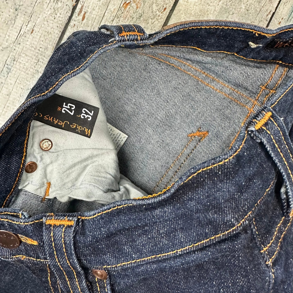 Nudie 'High Kai' Organic Twill Navy Wash Jeans- Size 25/32 - Jean Pool