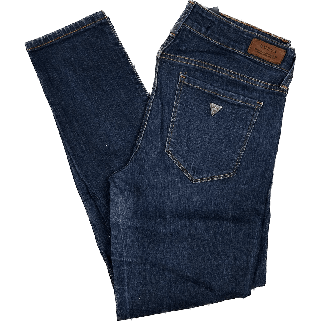 Guess 'Power Skinny Low' Dark Wash Jeans - Size 30 or 12 AU - Jean Pool