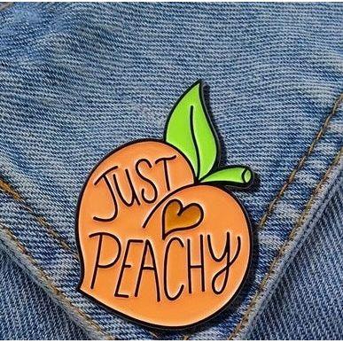 Just Peachy - Enamel Pin - Jean Pool