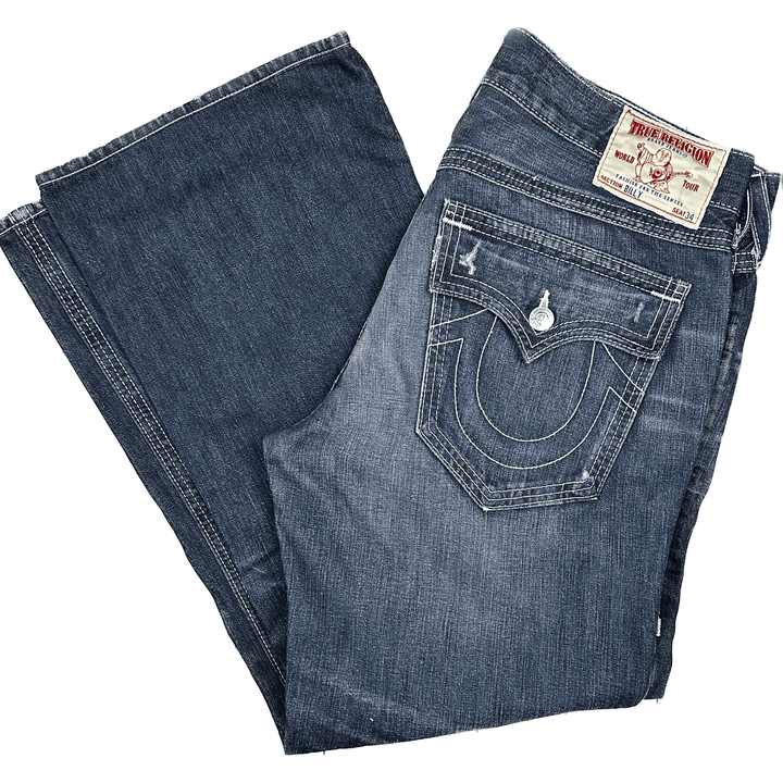 True Religion Mens 'Billy' Stretch Jeans - Size 38 - Jean Pool