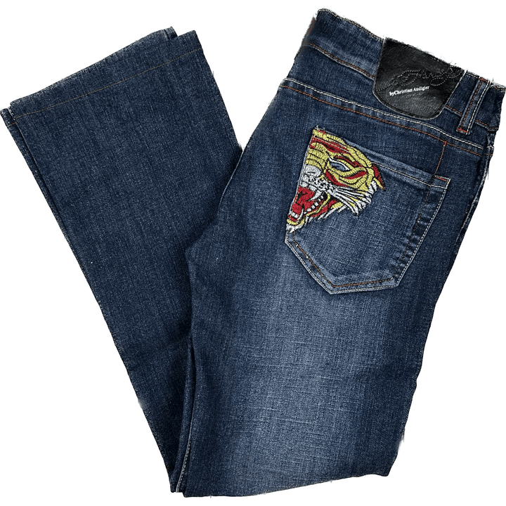 Ed Hardy Tattoo Embroidered Jeans
