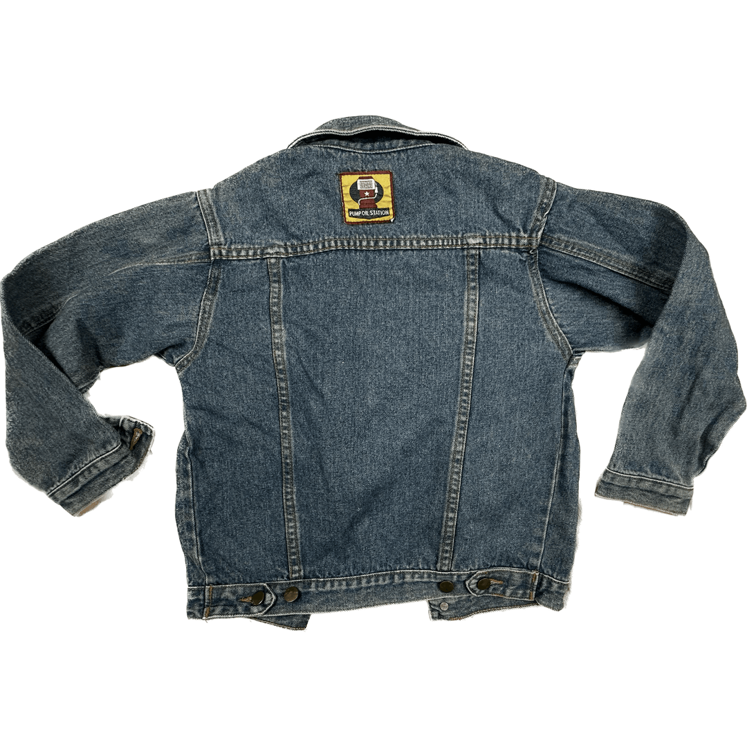 Children's 90's Classic Blue Denim Jacket - Size 7Y - Jean Pool