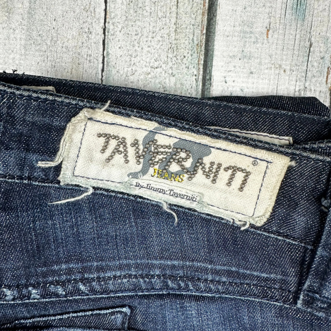 NEW-Tavertini Italy 'Jamie' Bootleg Jeans - Size 27 - Jean Pool