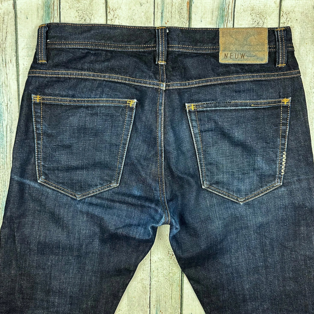 NEUW 'Lou Slim' Mens Selvedge Jeans - Size 31 - Jean Pool