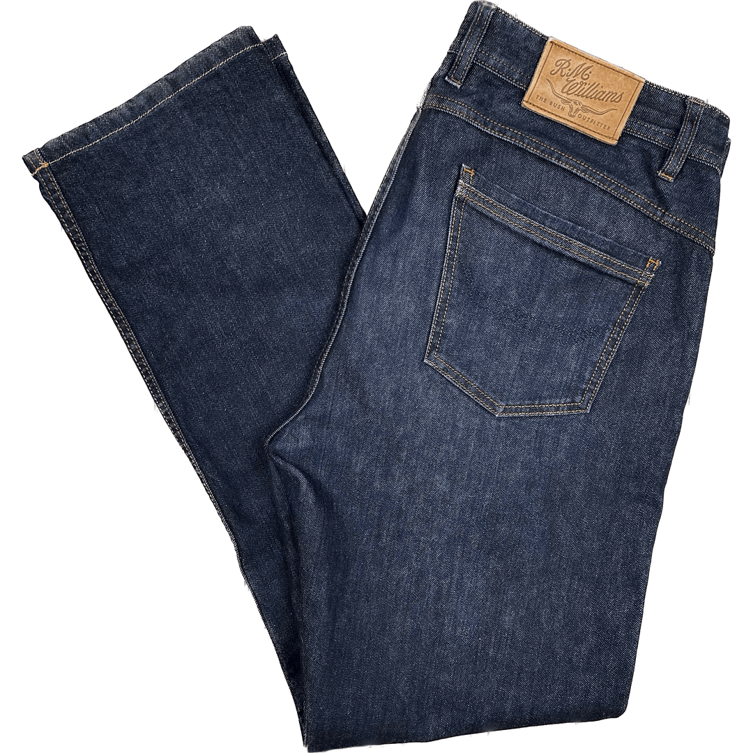 R.M. Williams Mens Selvedge Denim Jeans- Size 36R - Jean Pool