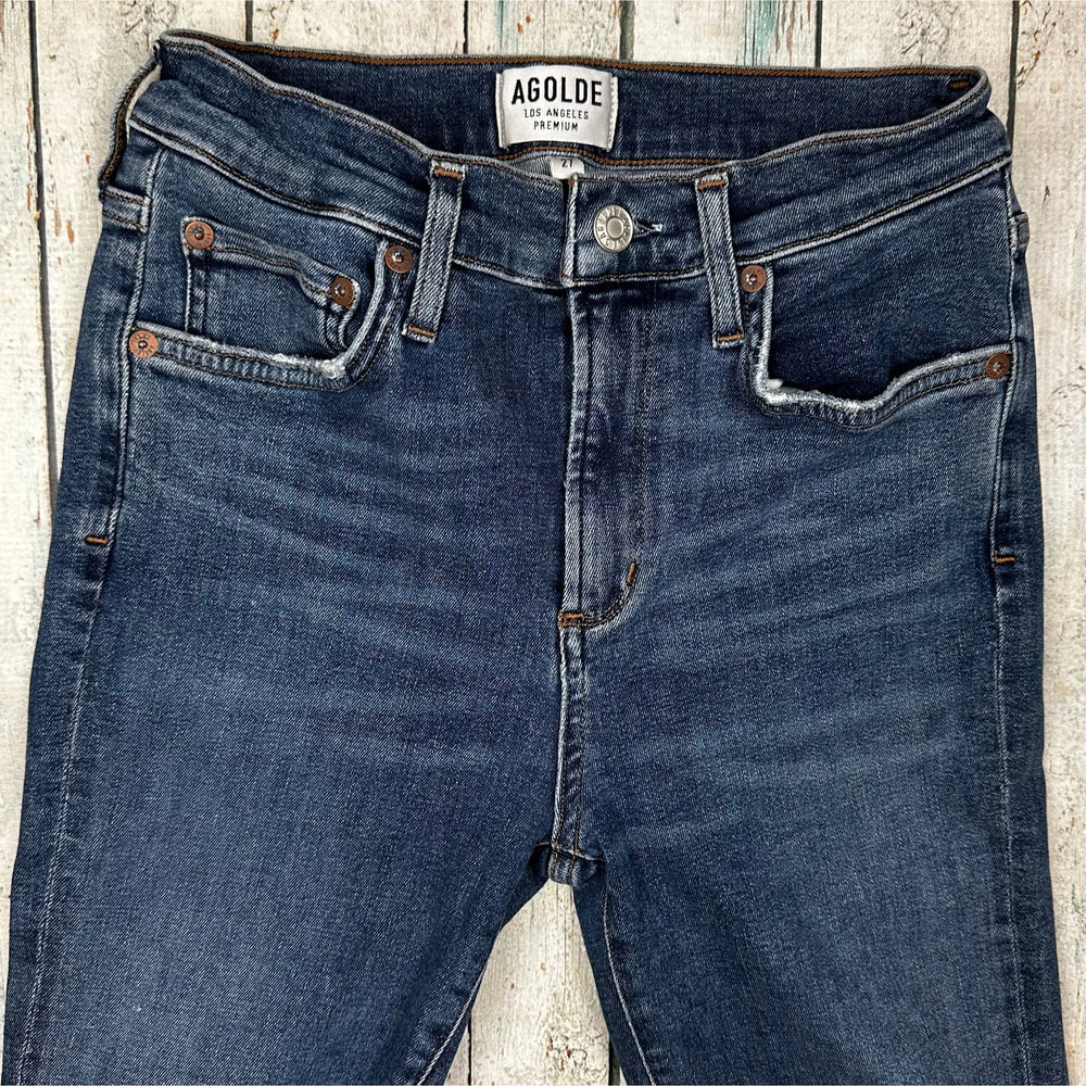 AGOLDE Stretch Chewed Hem Skinny Jeans- Size 27 - Jean Pool