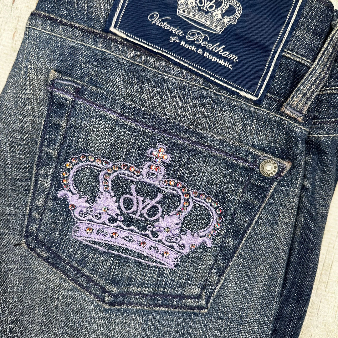 Victoria Beckham for Rock Republic Crown Pocket Jeans- Size 24 - Jean Pool