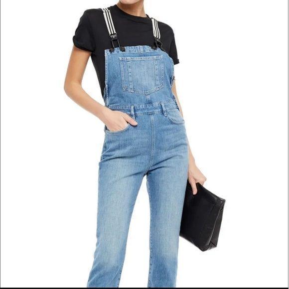 NWT-Frame Denim 'Le Suspender' Roadie Overalls -Size S - Jean Pool