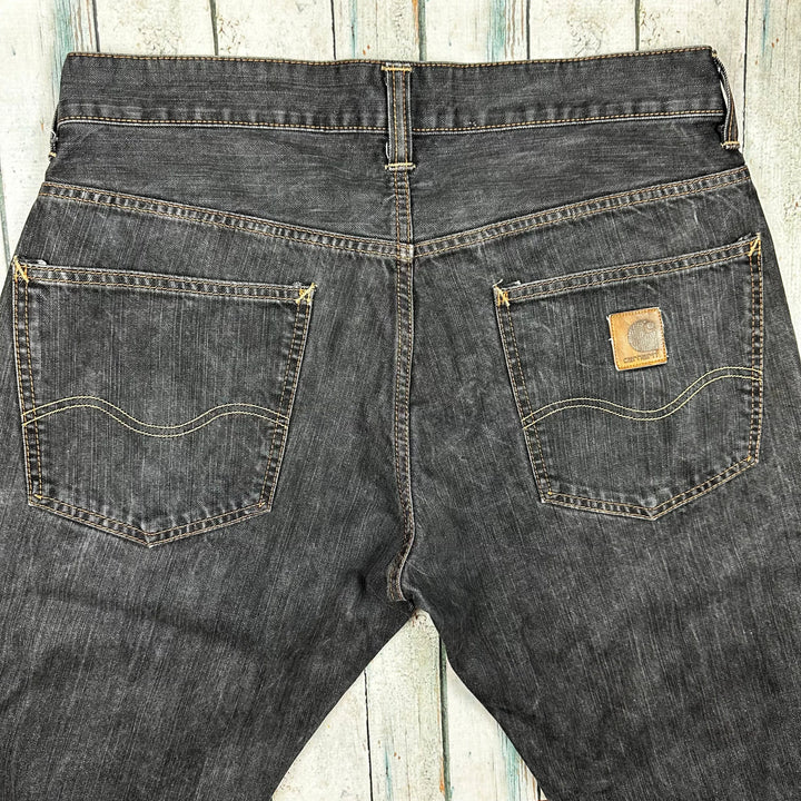 Carhartt Mens Charcoal 'Bronco' Jeans - Size 34 - Jean Pool