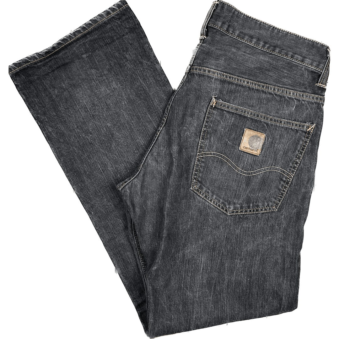 Carhartt Mens Charcoal 'Bronco' Jeans - Size 34 - Jean Pool
