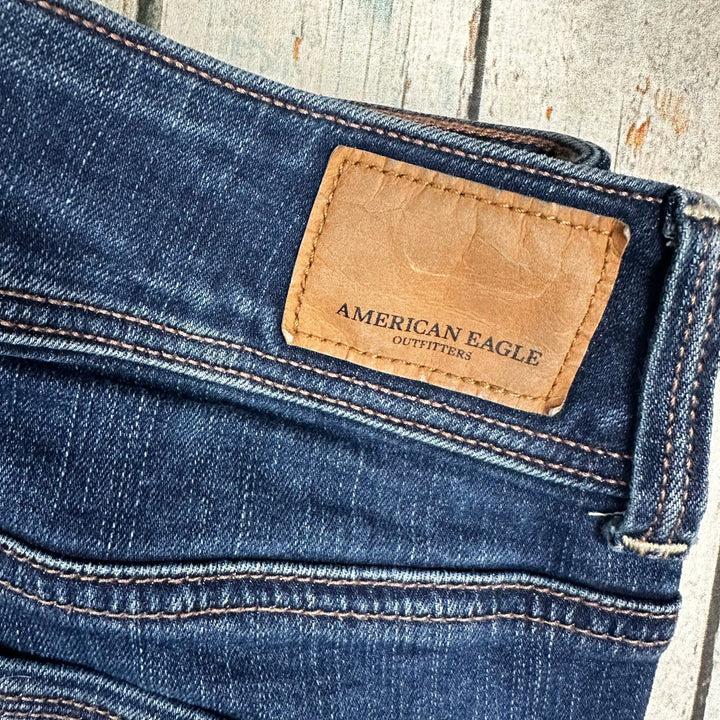 American Eagle Sretch 'Kick Boot' Jeans- Size 12 - Jean Pool