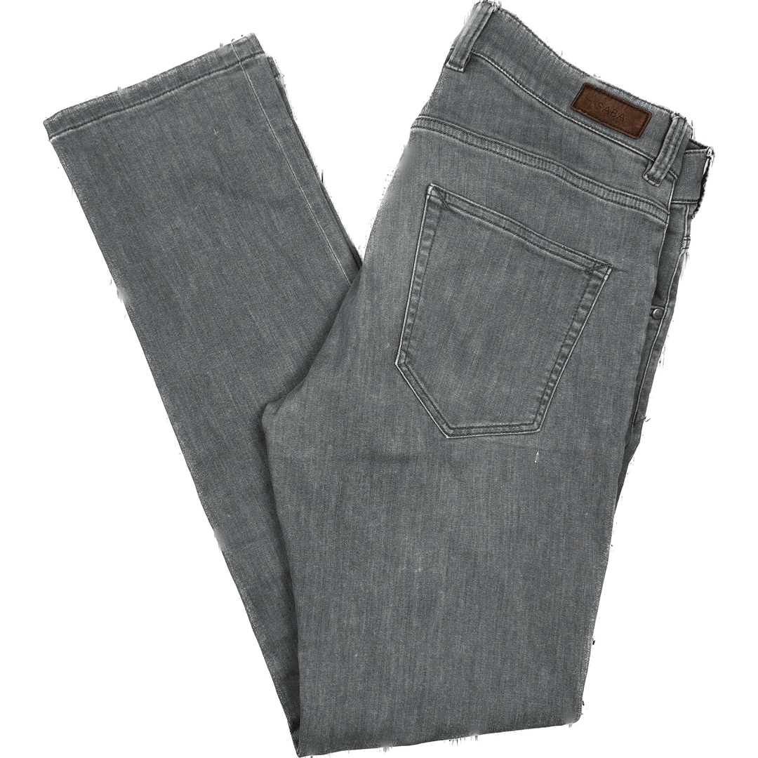 SABA Mens Fitzroy Mid Rise Straight Jeans - Size 32 - Jean Pool