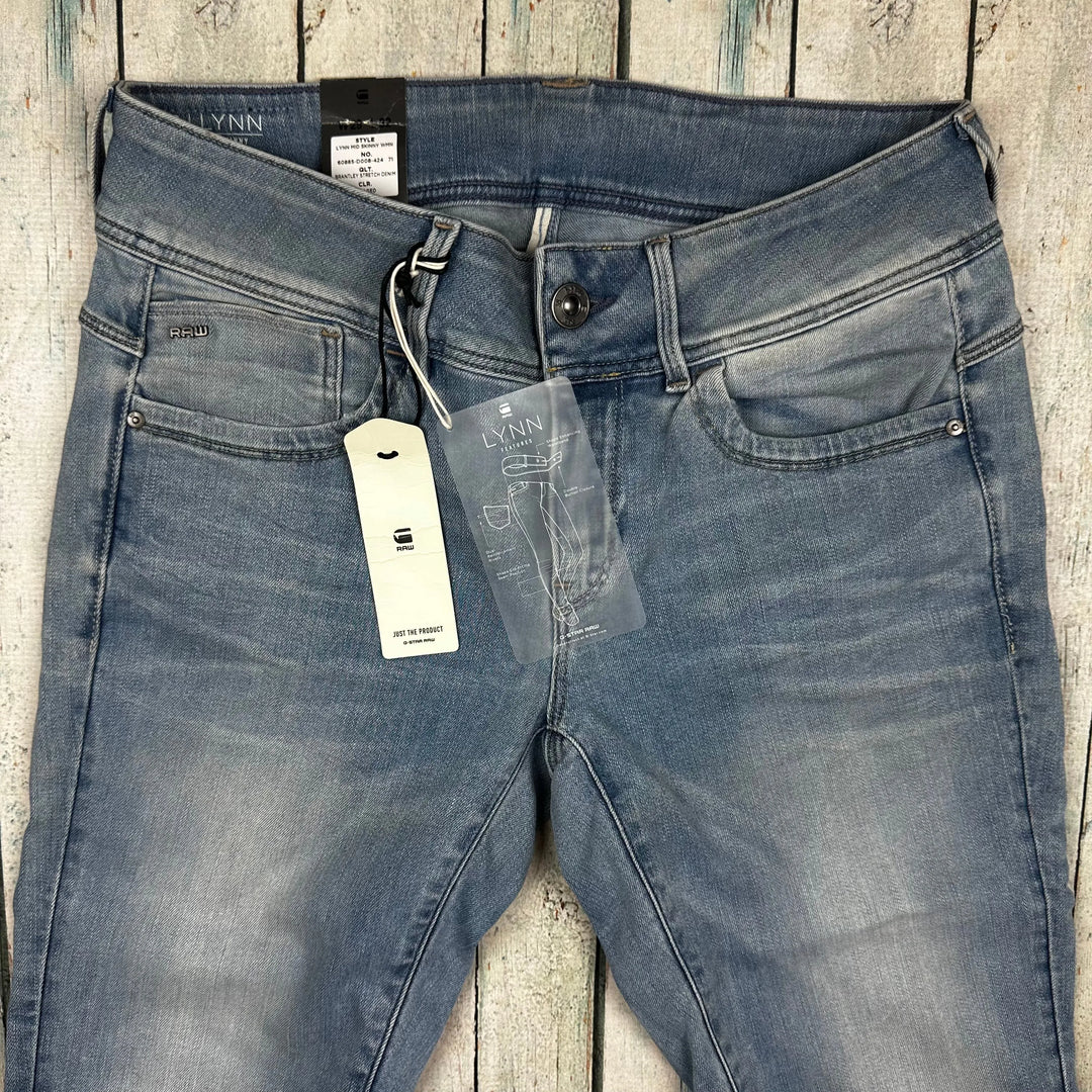 NWT - G Star RAW Womens 'Lynn Mid Skinny' Brantley Jeans -Size 29 - Jean Pool