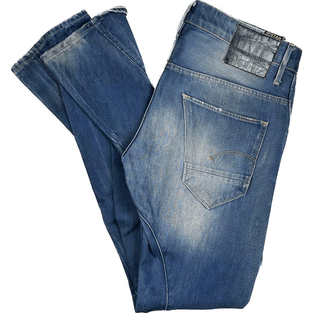 Men's G Star RAW Arc 3D Slim Distressed Jeans -Size 31 - Jean Pool
