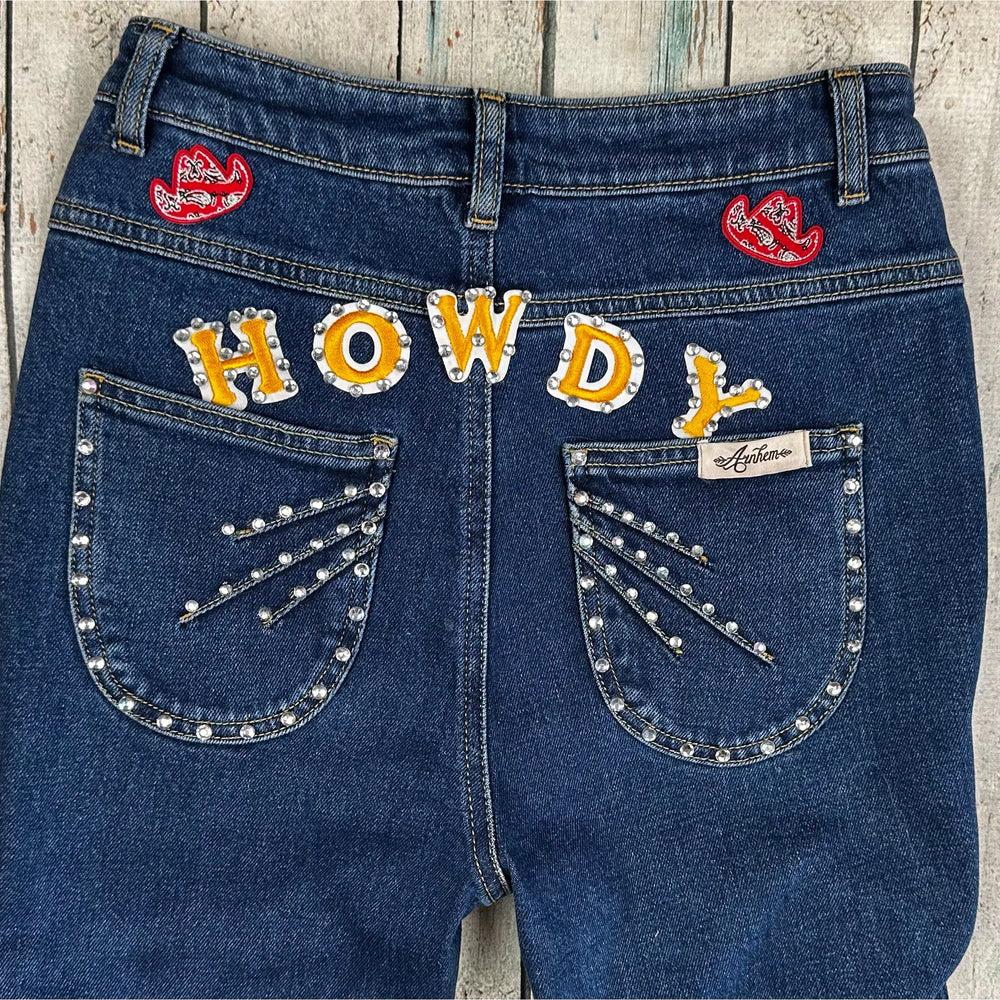 Arnhem 'Howdy' Cowgirl Flare Jeans -Size 8 - Jean Pool