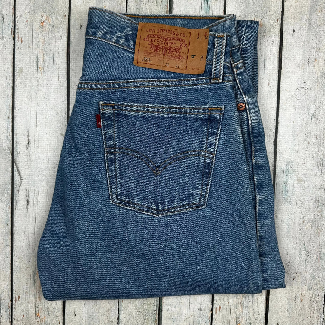 Levis 501 USA Made 90's Vintage Student Jeans -Size 31 – Jean Pool