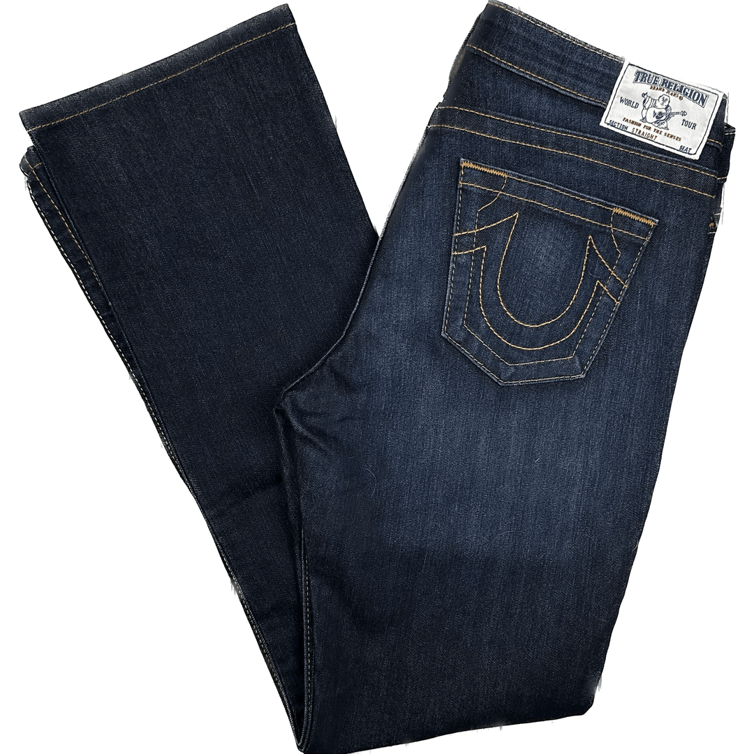 True Religion 'Straight' Stretch Jeans- Size 31 - Jean Pool