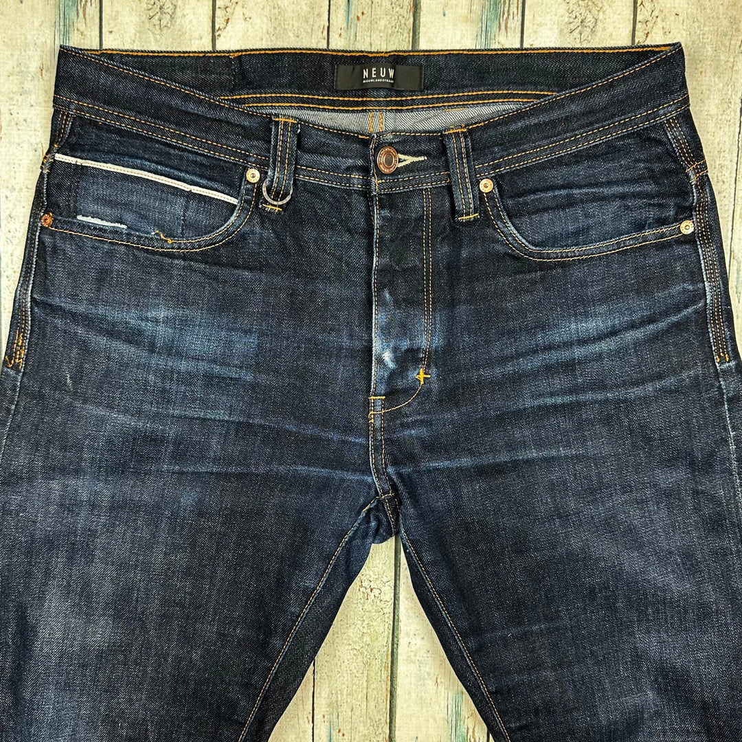 NEUW 'Lou Slim' Mens Selvedge Jeans - Size 31 - Jean Pool