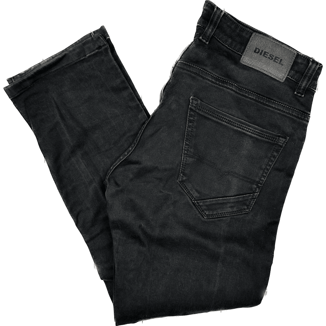 Diesel D.N.A Mens Slim Stretch Black Jeans - Size 34 Short - Jean Pool