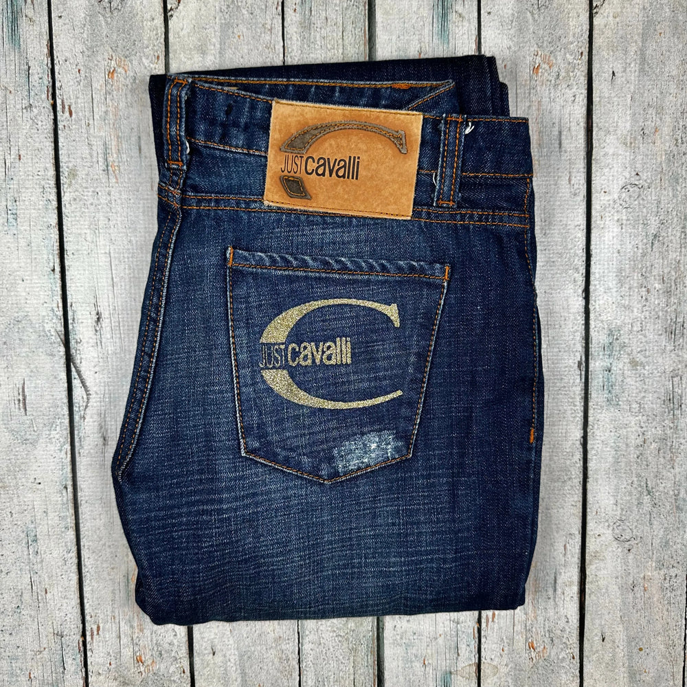 Just Cavalli Italian Ladies Distressed Boot Cut Jeans - Size 30 - Jean Pool