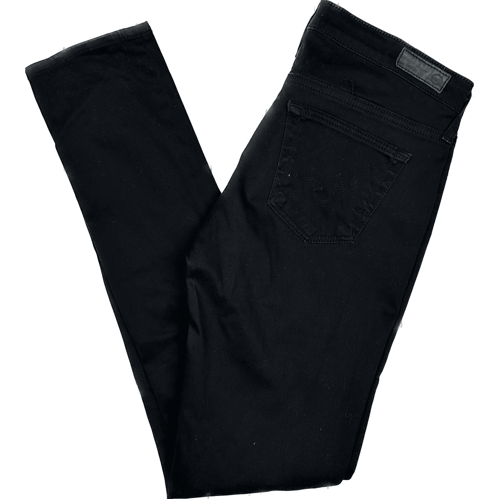 AG Adriano Goldschmied 'The Stilt' Black Cigarette Leg Jeans- Size 25R - Jean Pool