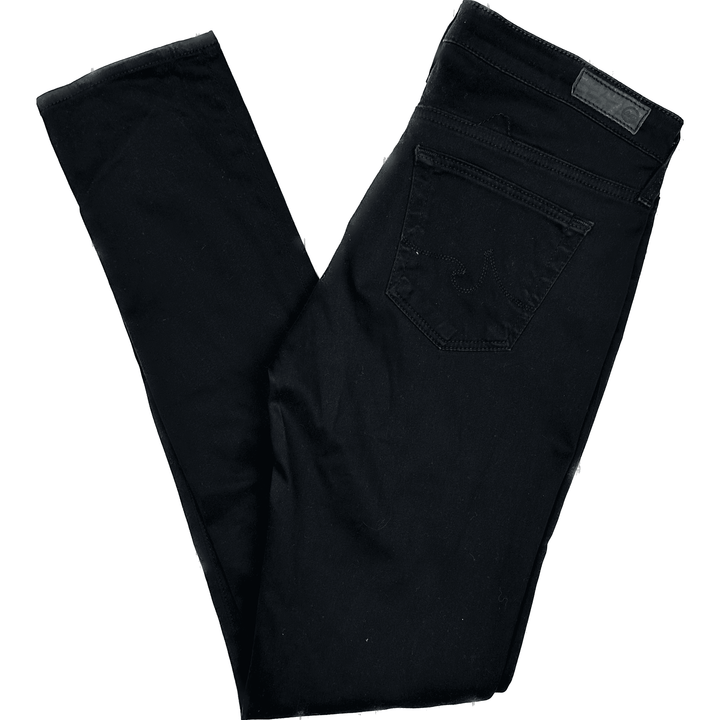 AG Adriano Goldschmied 'The Stilt' Black Cigarette Leg Jeans- Size 25R - Jean Pool