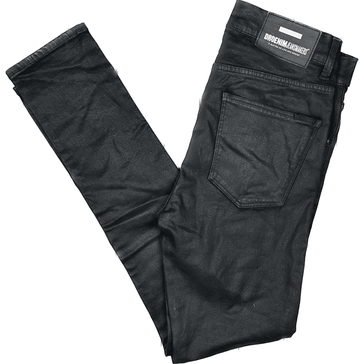 Dr Denim Black Coated Skinny Jeans- Size 30/32 - Jean Pool