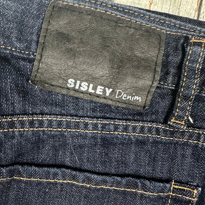 Sisley Italian Mens Straight Leg Jeans -Size 35/35 - Jean Pool